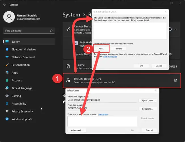 How To Enable Remote Desktop Connection RDC In Windows 11 3 How To Enable Remote Desktop Connection RDC In Windows 11 3