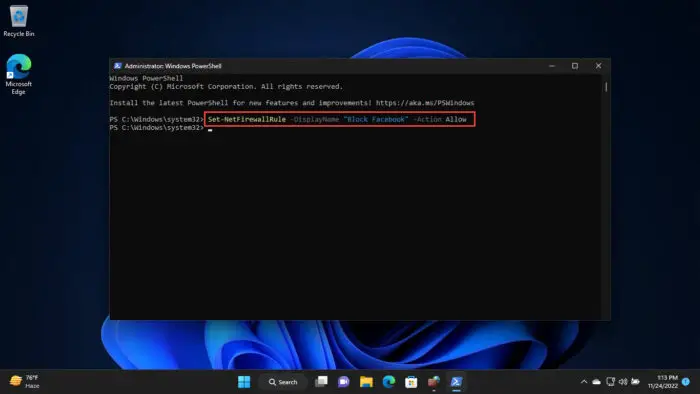 How To Block Or Allow Websites, IPs, Apps, And Ports Using Windows Firewall And PowerShell 17 Allow a blocked IP address website using PowerShell