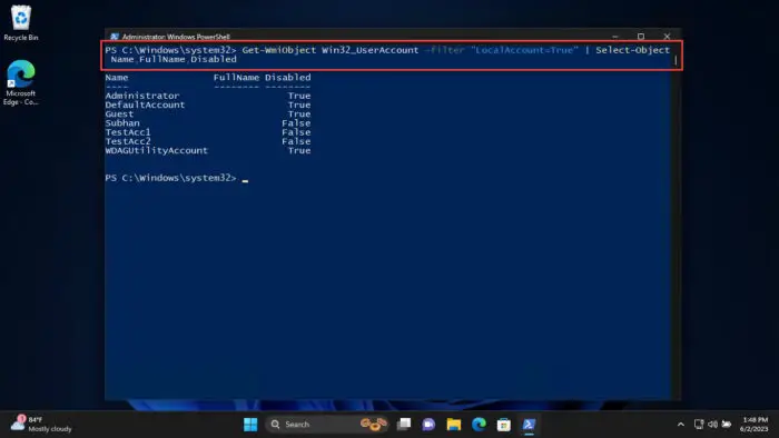 How To View All User Accounts On Windows 11 9 Alternative command to view all user accounts in PowerShell