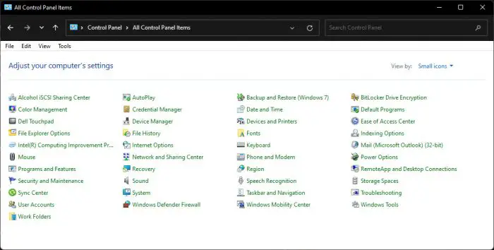 List of Windows Control Panel Applets (CPL Files) 1 Applets in Control Panel