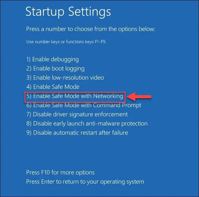 How To Fix Windows Error 0xC000021A (Blue Screen of Death Stop Code) 2 Boot into Safe Mode with networking