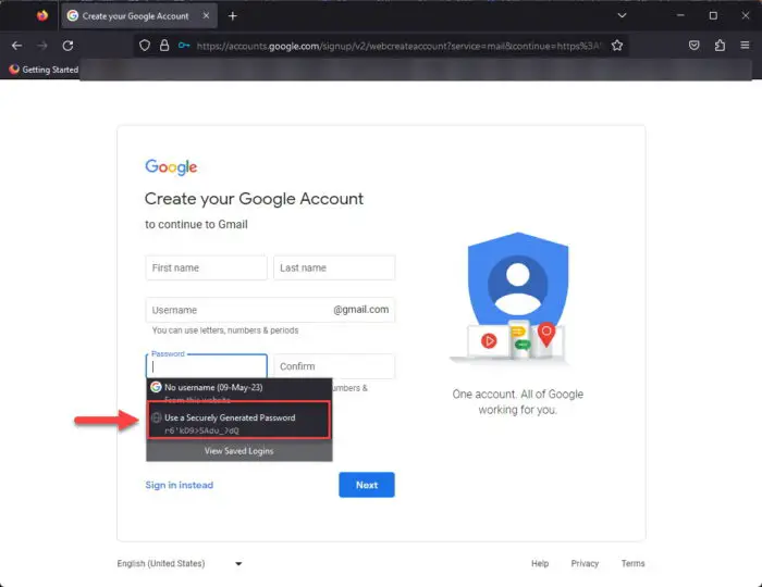 Download Mozilla Firefox 113 + 102.11 ESR With Improved Picture-In-Picture & Built-In Password Generator 2 Built in password generator in Firefox