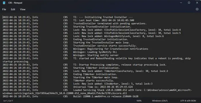 How To Run SFC /SCANNOW To Repair Windows System Files 4 CBS Log file