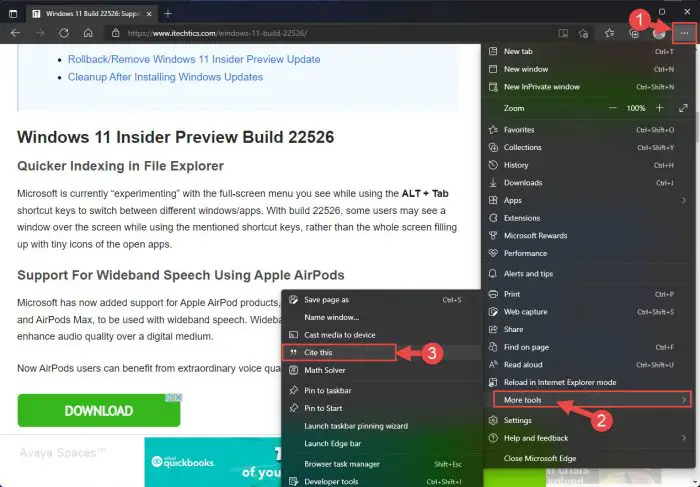 Download Microsoft Edge 97.0.1072.55 With Auto-Citation And Endpoint Data loss Prevention (DLP) 1 cite this