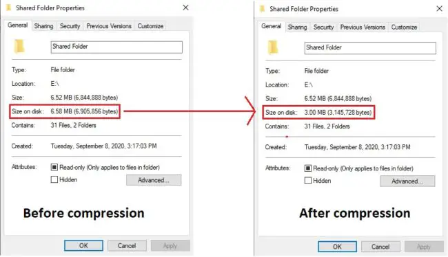 How To Free Up Space On Windows 10 Using Compactor 8 comparison