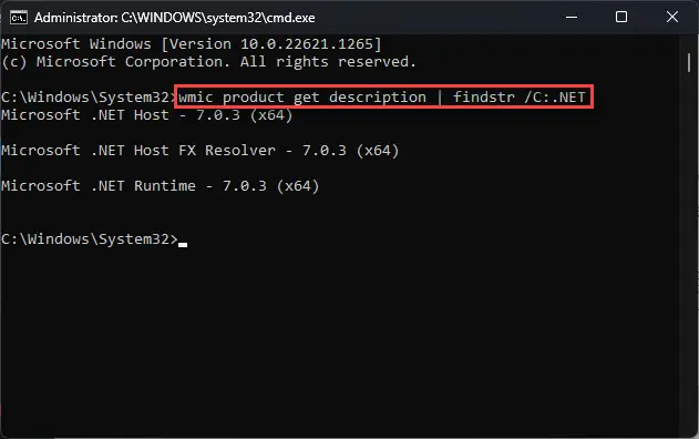 Download .NET 7.0.3 (Offline Installers) 3 Confirm NET installed version