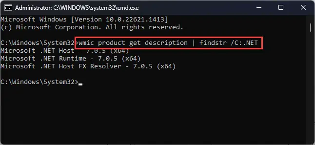 Download .NET 7.0.5 (Offline Installers) 3 Confirm the NET installation
