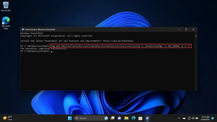 3 Ways To Disable The Task Manager In Windows 11, 10 10 Disable the Task Manager from command line