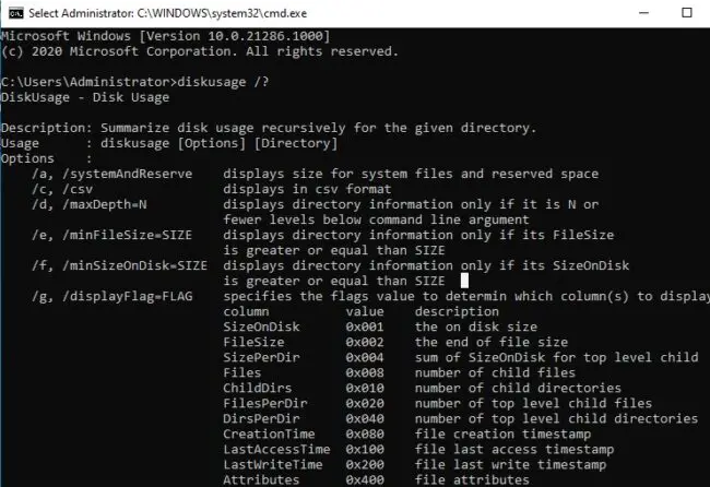 Windows 10 Insider Preview Build 21286 comes with News and Interests on the Taskbar and much more 4 diskusage cmd