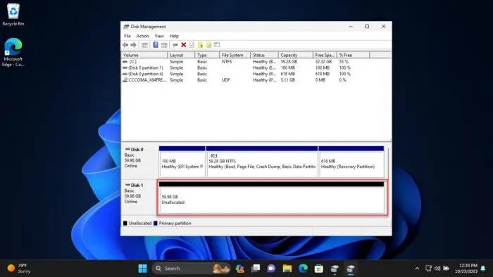 4 Ways To Delete A Drive Partition On Windows 11 7 Drive partition successfully deleted using the Disk Management console