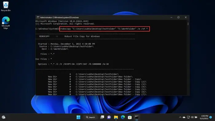 How To Copy Folder Structure Without Files 3 Duplicate folder structure using Robocopy
