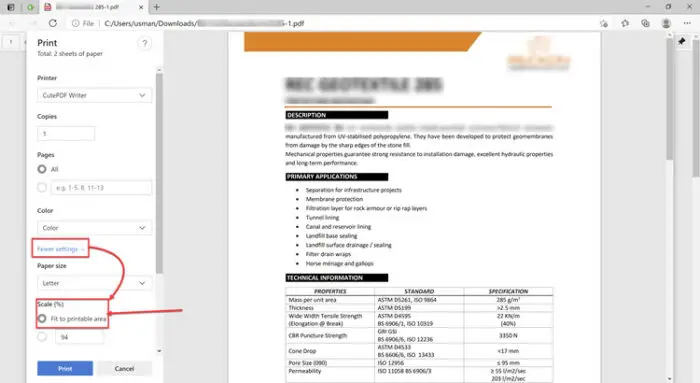 Download Microsoft Edge 90: SSO + PDF Printing + Security Baseline 1 Fit to printable area Edge 90