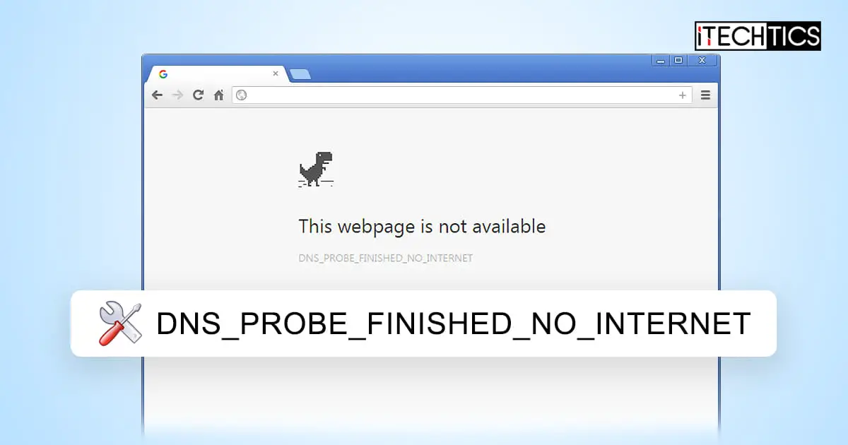 Fix DNS probe finished no internet