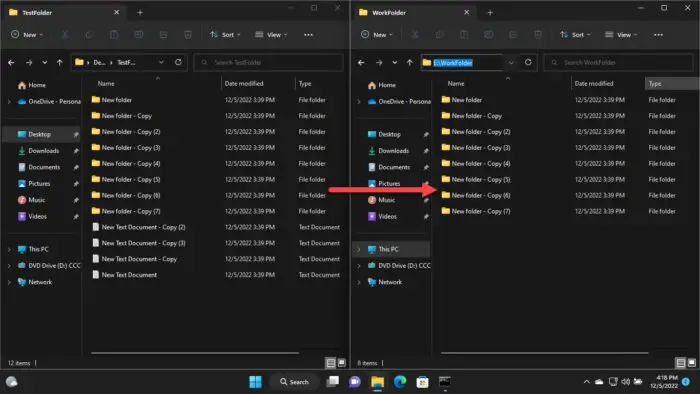 How To Copy Folder Structure Without Files 2 Folder structure duplicated