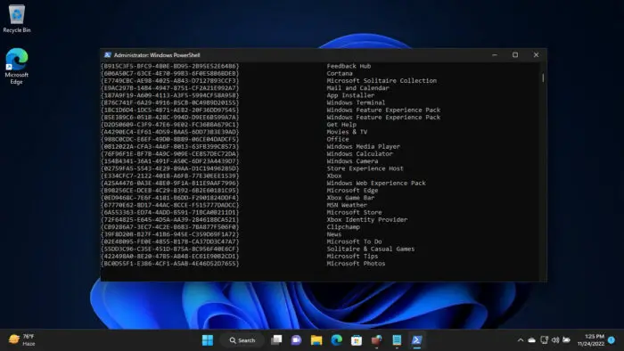 How To Block Or Allow Websites, IPs, Apps, And Ports Using Windows Firewall And PowerShell 20 Get GUIDs with firewall rule names