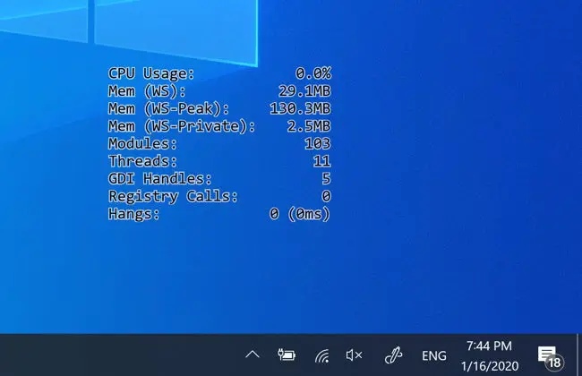 What Is Microsoft HUD Performance Profiler And How To Use It 2 HUD Performance Profiler running