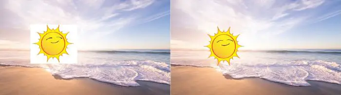 How To Make Transparent Background With Paint and Paint 3D 1 Non tranparent background left VS transparent background right 1