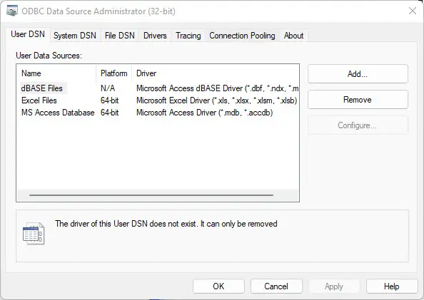 What Are Windows 11 Administrative Tools/Windows Tools 14 ODBC Data Sources