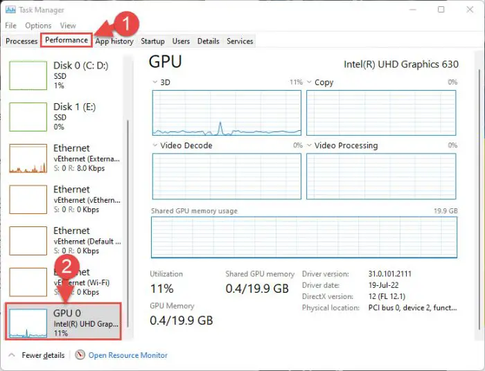 Open GPU section