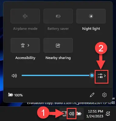 How To Enable New Volume Mixer In Quick Menu In Windows 11 5 Open volume mixer from Quick Access menu 1