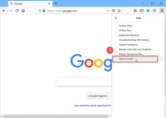 Check What Version Of Firefox Do You Have Installed On Your System 2 Opening Firefox Help Menu