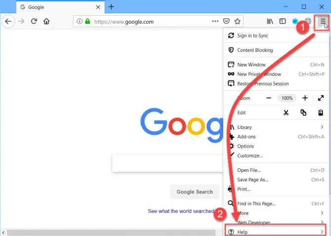Check What Version Of Firefox Do You Have Installed On Your System 1 Opening Firefox Menu