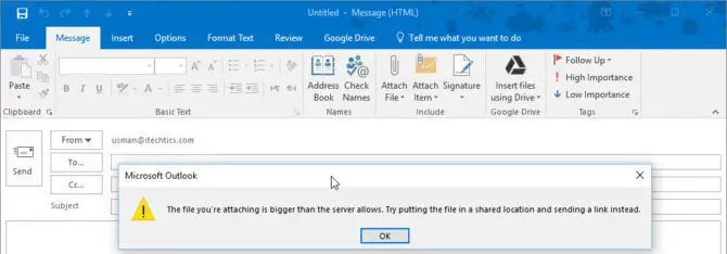 Outlook client attachment file size limit Outlook client attachment file size limit