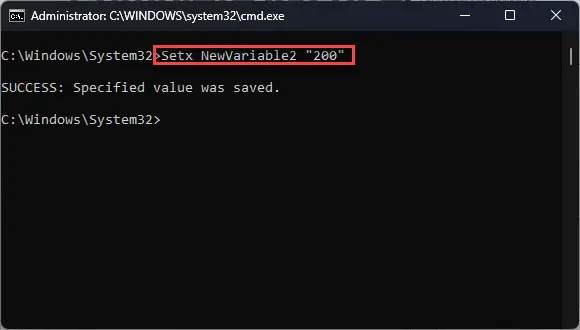 Windows Environment Variables - The Ultimate Guide For All Windows Versions 19 Permanent variable created using Command Prompt