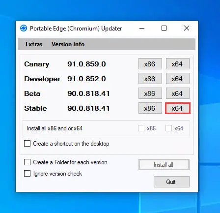 Download Microsoft Edge 90: SSO + PDF Printing + Security Baseline 6 portable updater