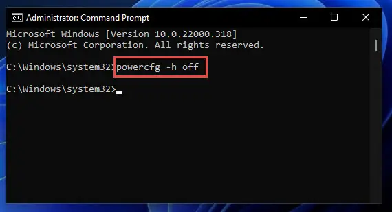 How to Fix and Disable Low Disk Space Warning in Windows 8 powercfg off disable hibernation