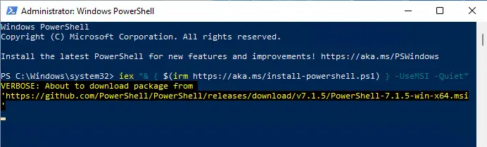 Download And Install PowerShell 7.2.4 And 7.0.11 (LTS) 7 pwsh upgrade