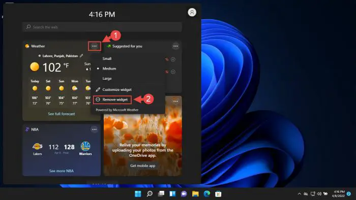 Windows 11 Widgets: Everything You Need To Know 21 Remove a widget