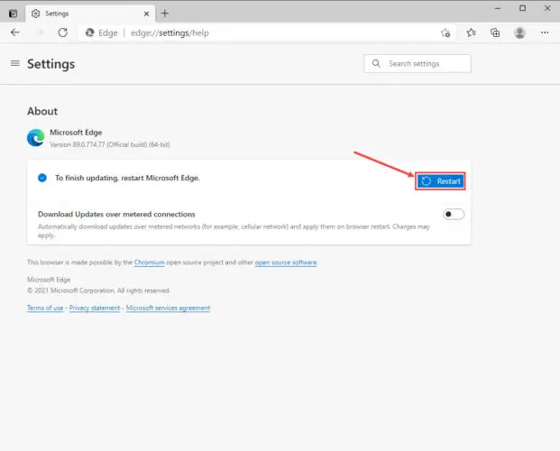 Download Microsoft Edge 90: SSO + PDF Printing + Security Baseline 3 restart 1