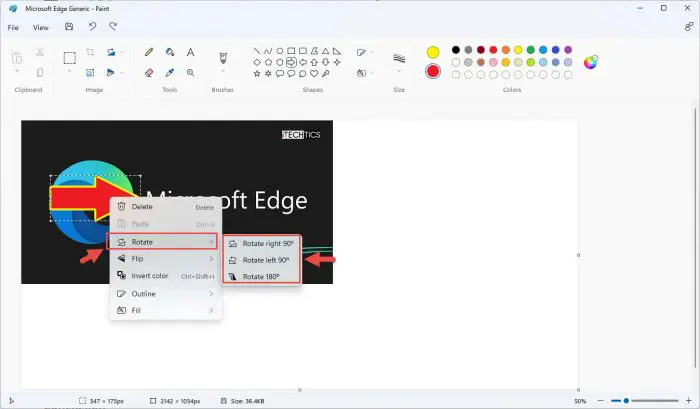 How To Use Highlighter In Paint And Paint 3D 20 Rotate arrow