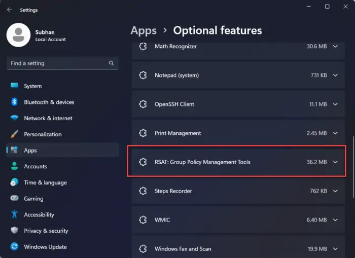 How To Download And Install RSAT Tools On Windows 11 5 RSAT tools has been installed