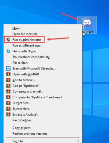 How to Fix Discord Update Failed 2 run as admin