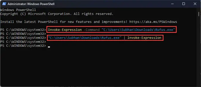 4 Ways To Run Executable (.EXE) Files Using PowerShell 4 Run executable file from PowerShell using Invoke Expression command