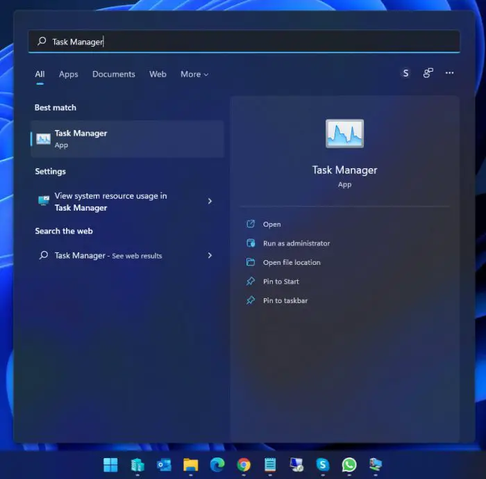 6 Ways To Open Task Manager In Windows 11 5 search 4