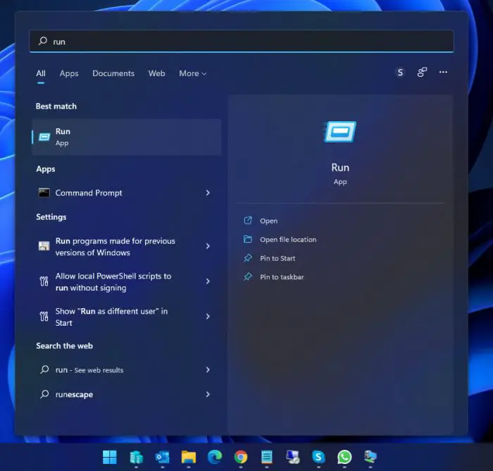 6 Ways To Open Run Command Box In Windows 2 search 5