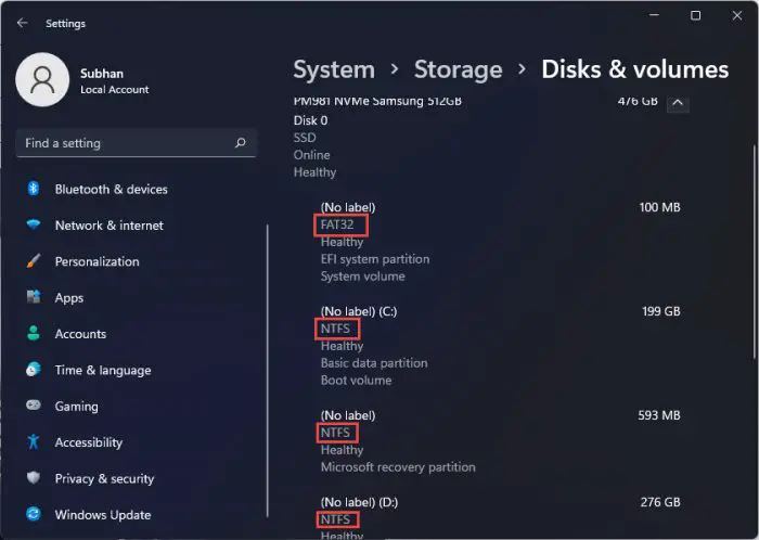 FAT32, exFAT Or NTFS! Which Is The Best File System? 1 settings 2
