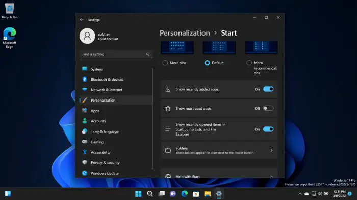 Download and Install Windows 11 Version 22H2 (2022 Update) 28 Start menu