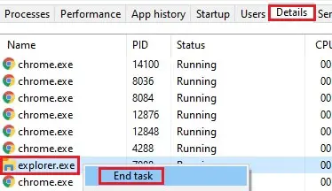 task manager end task