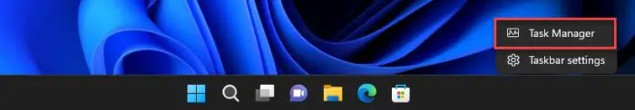 Windows 11 Builds 22623.870 & 22621.870 (KB5018499) Automatically Changes Braille Drivers For Screen Readers 4 Task Manager from taskbars context menu