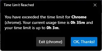 How To Check Your Screen Time On Windows 11 7 Time limit intimation by Digital Wellbeing for Windows