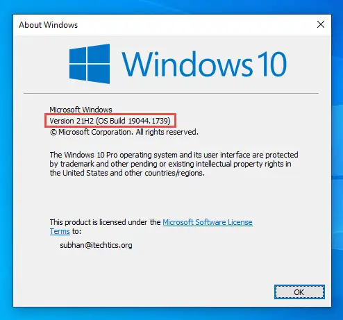 Windows 10 21H2 Build 19044.1739 (KB5014023) Could Speed Up File Transfers 4 Updated 4