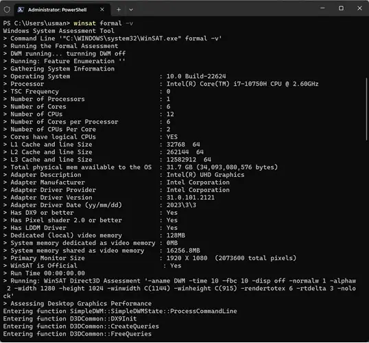How To Run SSD Speed Test In Windows Using Command Line 2 WinSAT formal command