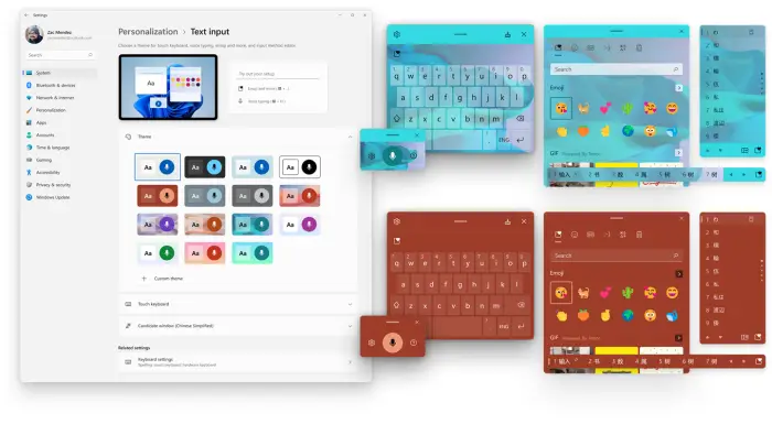 Windows 11 Insider Preview Build 22504: Expanded Touch Keyboard Themes and Emojis + Redesigned Your Phone App 1 theme